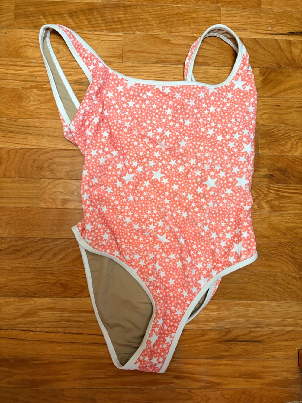 Lainsnow Coral Star Print Ocean Isle One piece